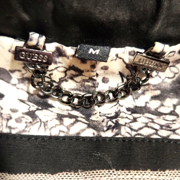 Guess Los Angeles Lightweight Black Trench Coat Size Medium - Picture 10 of 14